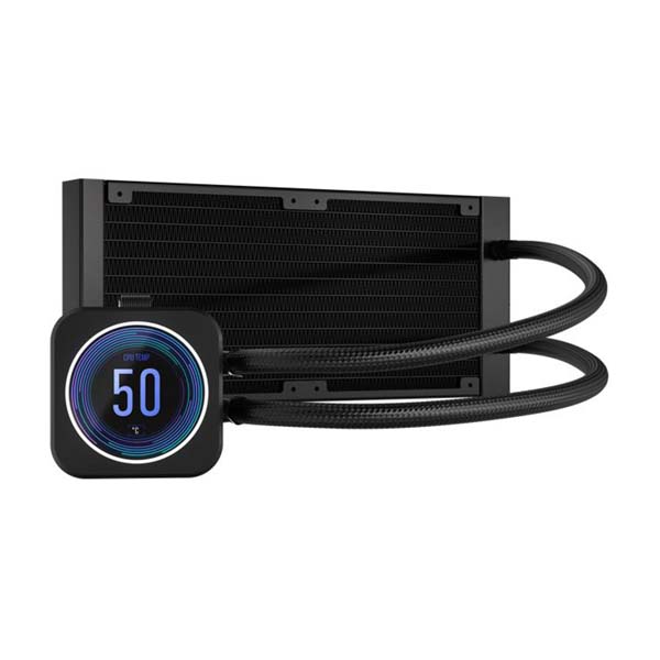 Corsair iCUE H100i ELITE RGB 240mm AIO CPU Liquid Cooler with LCD XT Display