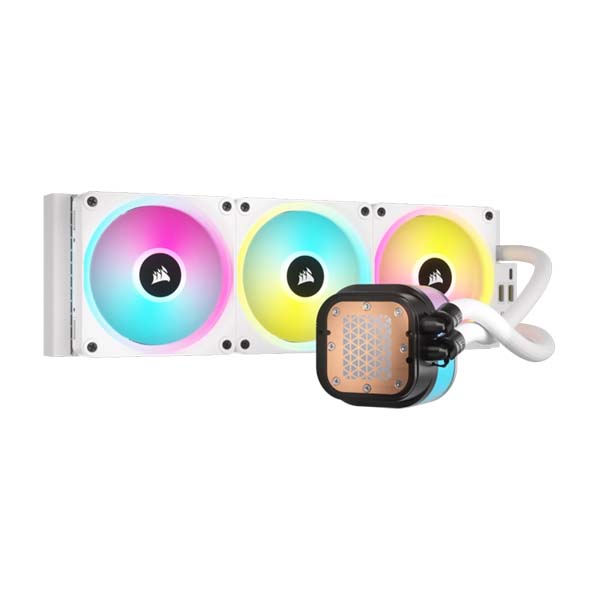 CORSAIR iCUE LINK H150i RGB - 360mm AIO CPU Liquid Cooler - White