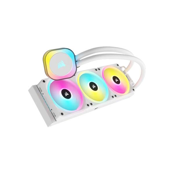 CORSAIR iCUE LINK H150i RGB - 360mm AIO CPU Liquid Cooler - White