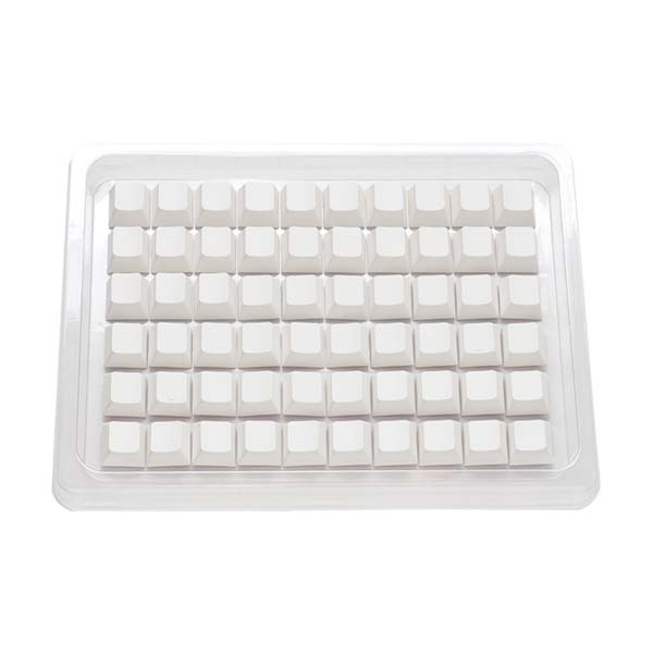 DUCKY PBT Single-Shot Cherry Profile 132-Keycaps Set - Blank White