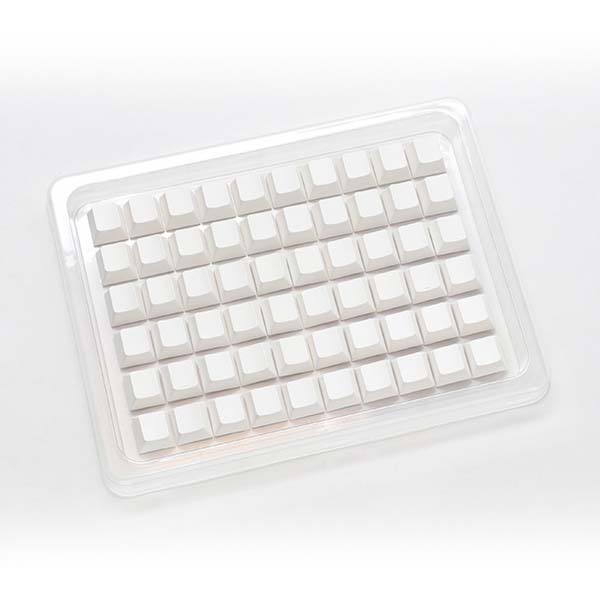 DUCKY PBT Single-Shot Cherry Profile 132-Keycaps Set - Blank White