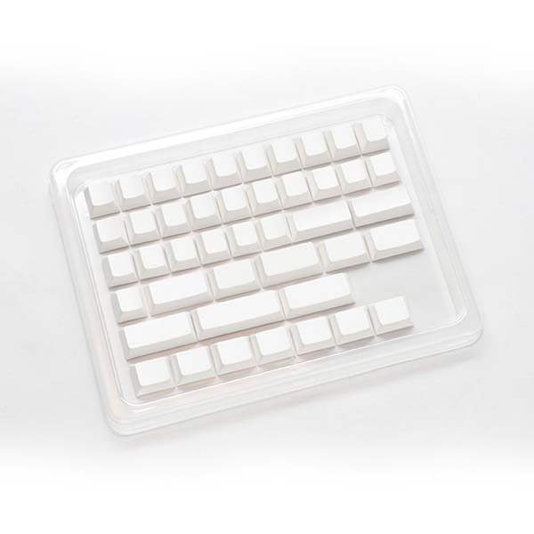 DUCKY PBT Single-Shot Cherry Profile 132-Keycaps Set - Blank White
