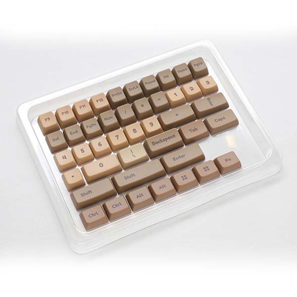 DUCKY PBT Dye-Sublimation MDA Profile 132-Keycaps Set - Boba Tea