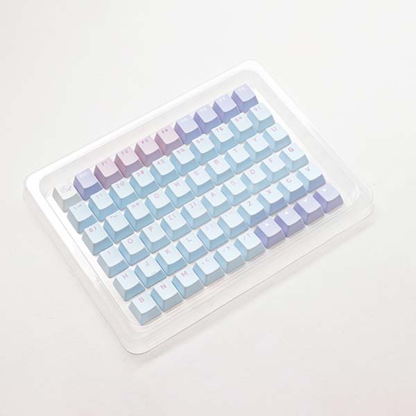 DUCKY PBT Triple-Shot Cherry Profile 132-Keycaps Set - Macaron