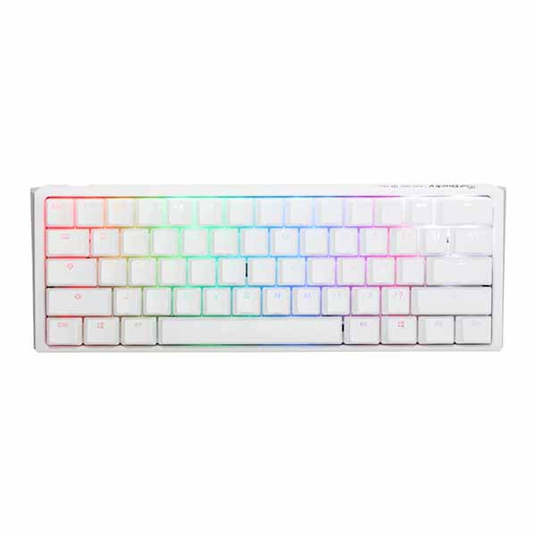 Ducky One 3 Mini - Blue Switch RGB Hot-Swap Mechanical Keyboard - Aura White