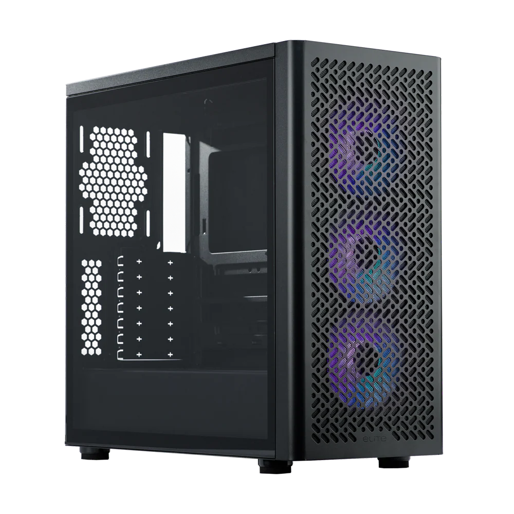 Cooler Master Elite 502 Mid Tower Case - Black
