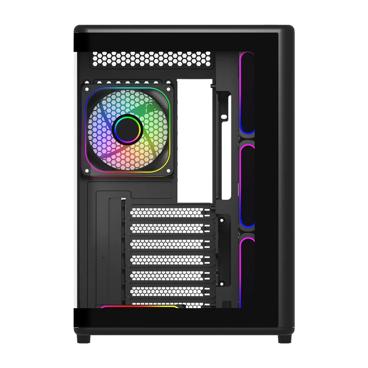 Cooler Master Elite 600 With Pre-installed 7 Fans ATX Case - Black