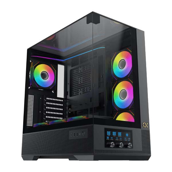 XIGMATEK VISION ARGB LED ATX Mid-Tower Case - Black