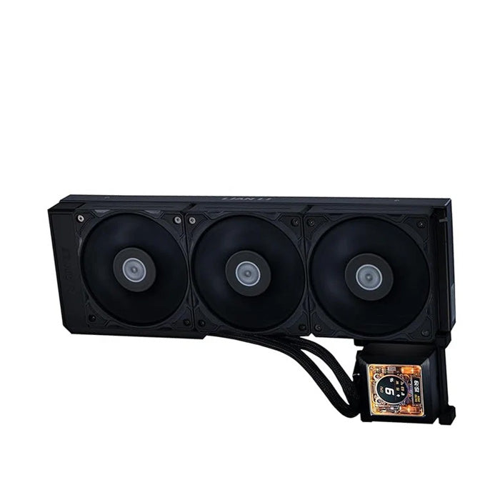 LIAN LI Hydro-Shift LCD AIO 360mm Liquid CPU Cooler with 2.88" IPS LCD Screen - Black