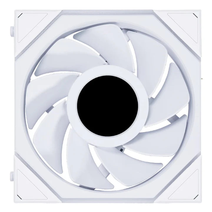 LIAN LI UNI FAN TL LCD Reverse Blade 120mm ARGB Cooling Fan with 1.6" LCD Screen (Pack of 3) - White