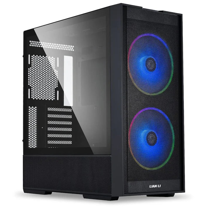 LIAN LI LANCOOL 206 ATX Mid Tower Gaming PC Case (2 ARGB Fans Included) - Black