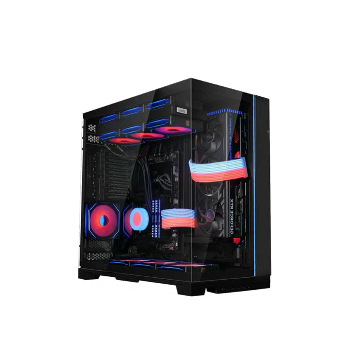 LIAN LI O11 Dynamic EVO XL RGB Tempered Glass Full Tower Gaming Case - Black (Fans Not Included)