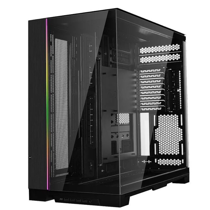 LIAN LI O11 Dynamic EVO XL RGB Tempered Glass Full Tower Gaming Case - Black (Fans Not Included)