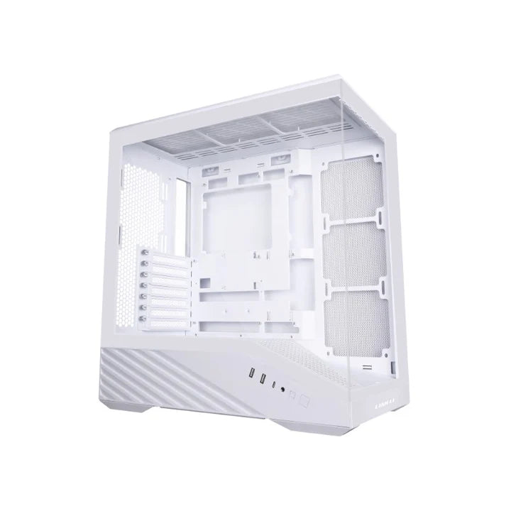 LIAN LI Vector V100 E-ATX Mid Tower Gaming Case - White (4 ARGB Fans Included)