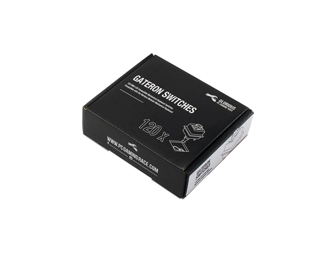 Glorious Gateron Green Mechanical Keyboard Switches (120 pack) - Black