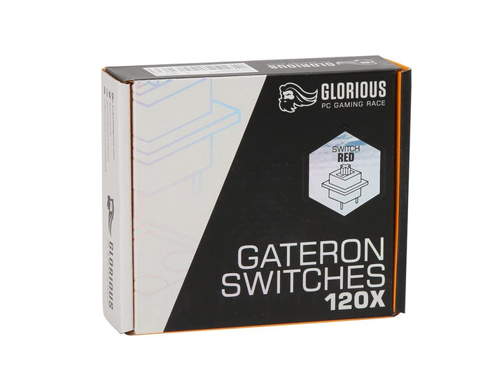 Glorious Gateron Red Mechanical Keyboard Switches (120 pack) - Red