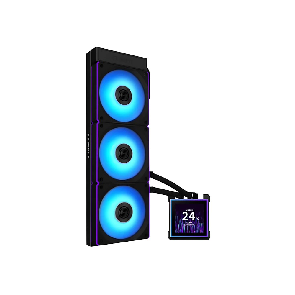 Lian Li Hydro-Shift II LCD-S 360CL With CL Wireless Fans IPS LCD Screen Liquid Cooler - Black