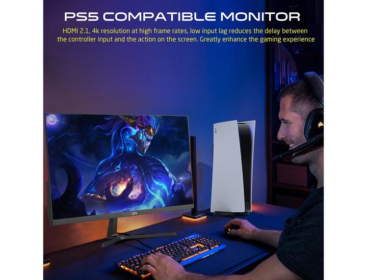 GAMEON GOP28UHD144IPS 28" 4K UHD, 144Hz, MPRT 0.5ms, HDMI 2.1 Gaming Monitor (Support PS5)