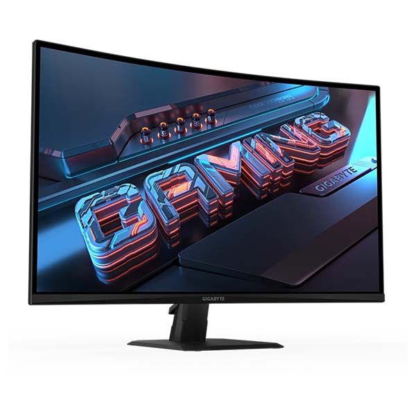 GIGABYTE GS32QC - 31.5 Inch QHD 165Hz/OC 170Hz 1ms HDMI 2.0 Edge VA Curved Gaming Monitor - Black