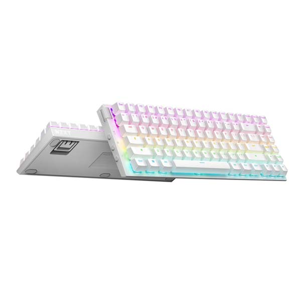 NZXT FUNCTION 2 MINI TKL - RGB Hot-Swap Wired Optical Gaming Keyboard - White