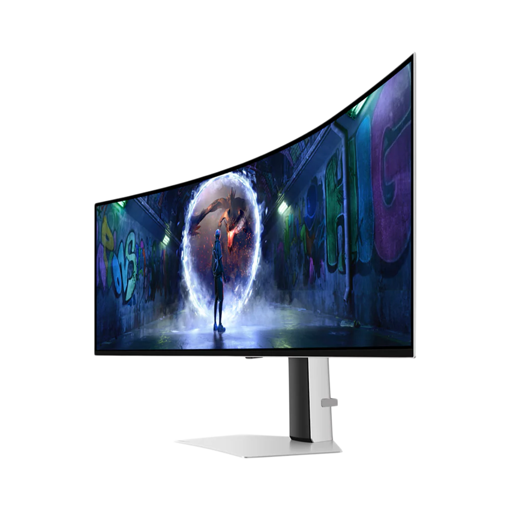 SAMSUNG ODYSSEY G932 - 49 Inch 2K 240Hz Dual QHD 0.03ms HDMI 2.1 Curved OLED Gaming Monitor - Silver