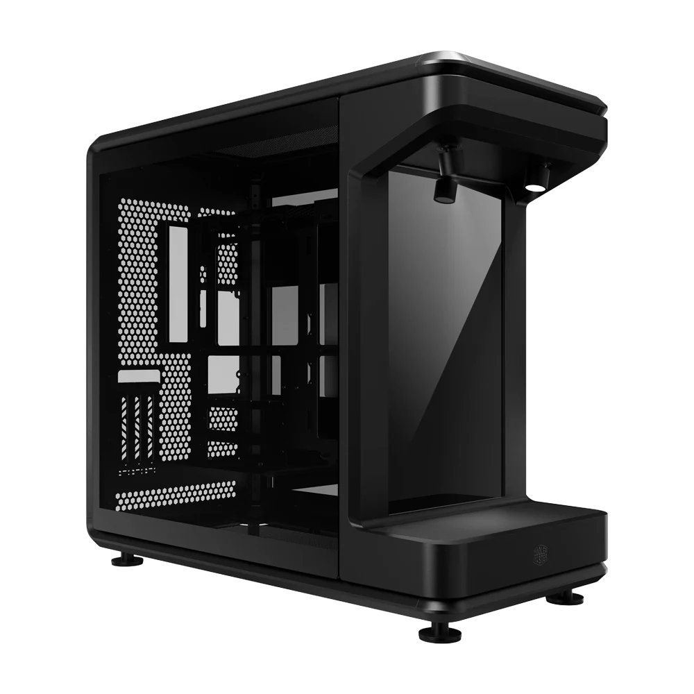 Cooler Master MasterFrame 360 Stage With 15.6 Inch LCD Screen ATX Case - Black