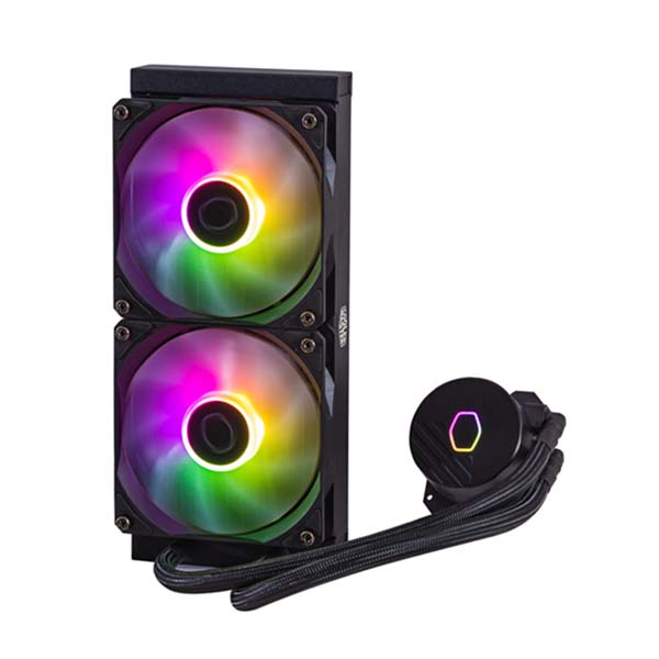 COOLER MASTER MasterLiquid 240L CORE ARGB CPU Liquid Cooler - Black