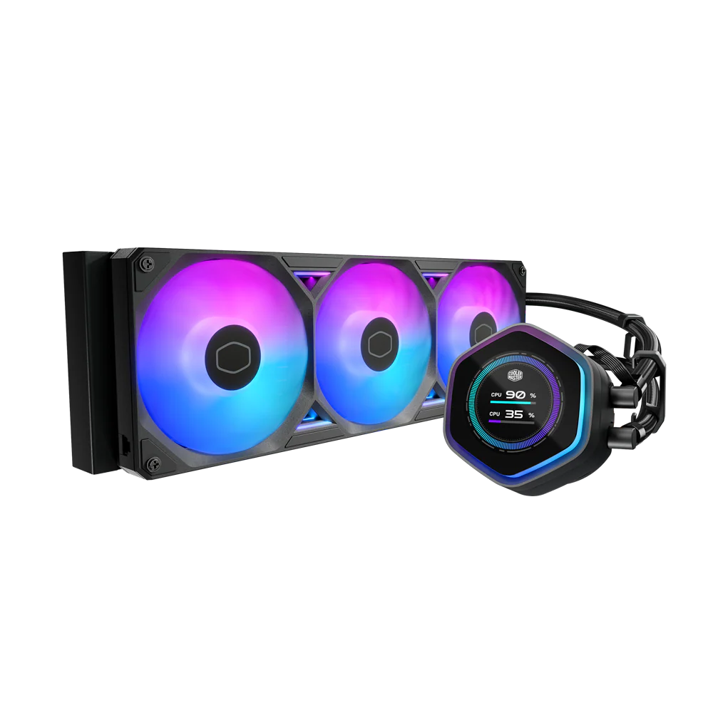 Cooler Master MasterLiquid Atmos II LCD Liquid Cooler - Black
