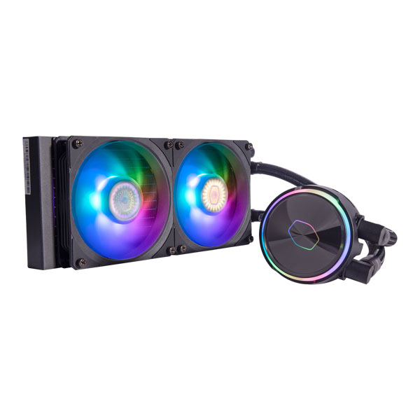 Cooler Master PL240 Flux ARGB CPU Liquid Cooler - Black