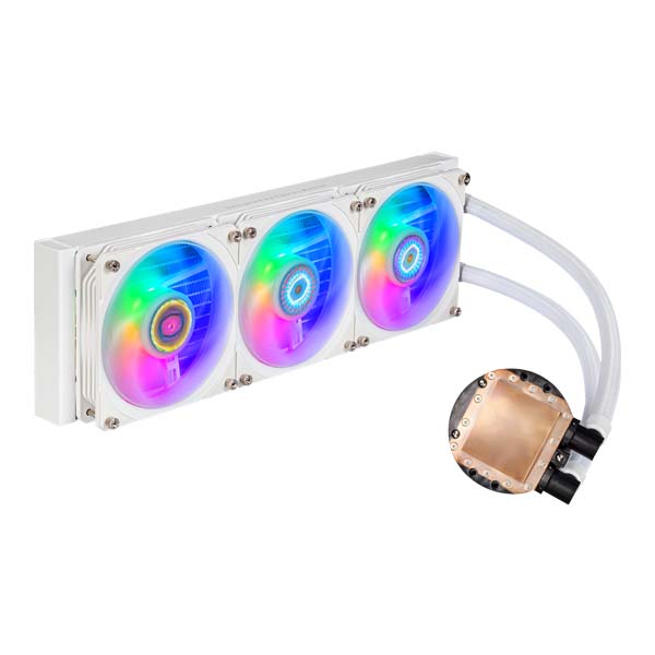 Cooler Master PL360 Flux ARGB CPU Liquid Cooler - White