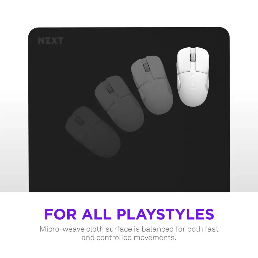 NZXT Zone Gaming Mouse Pad with Micro-Weave Cloth Surface ( Large) - Black