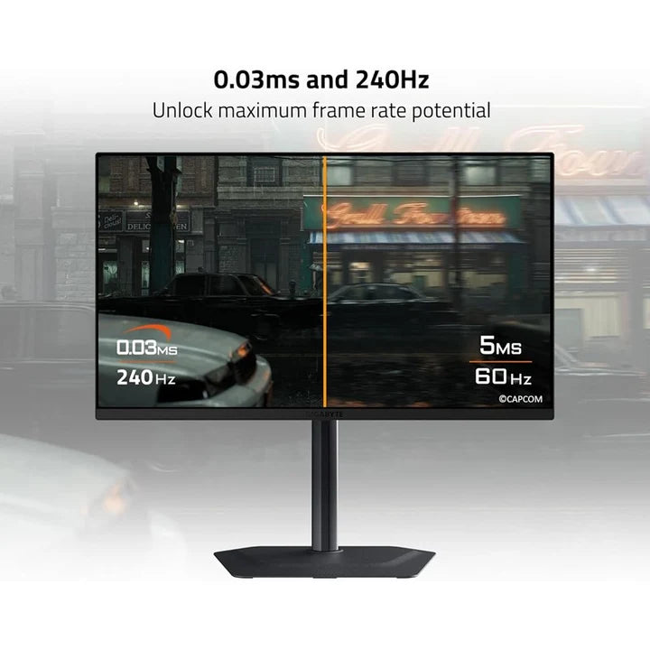 Gigabyte MO27U2 27" 4K 240Hz, 0.03ms, HDMI 2.1 QD-OLED Gaming Monitor - Black