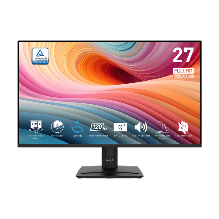 MSI PRO MP275 E2 - 27 Inch FHD 120Hz 1ms HDMI 2.0 IPS Gaming Monitor - Black