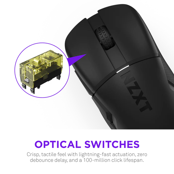 NZXT LIFT ELITE Wireless Gaming Mouse - Black