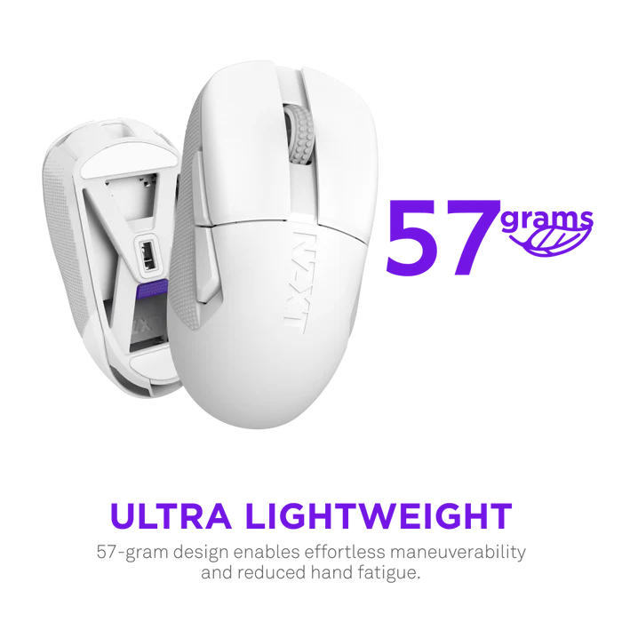 NZXT LIFT ELITE Wireless Gaming Mouse - White