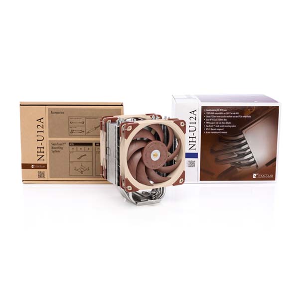 NOCTUA NH-U12A PWM 120mm Premium CPU Air Cooler - Brown