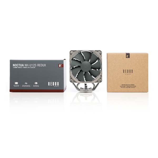 NOCTUA NH-U12S Redux PWM 120mm High Performance CPU Air Cooler - Grey