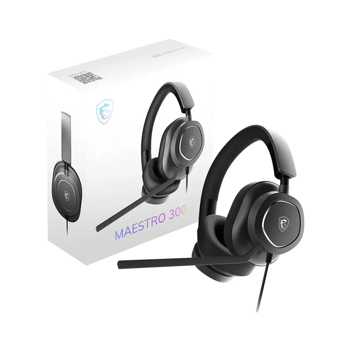 MSI MAESTRO 300 Wired Gaming Headset - Black