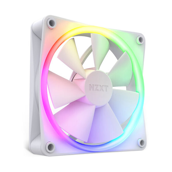 NZXT F120 RGB Triple Pack 3 x 120mm RGB Case Fans & Controller - White