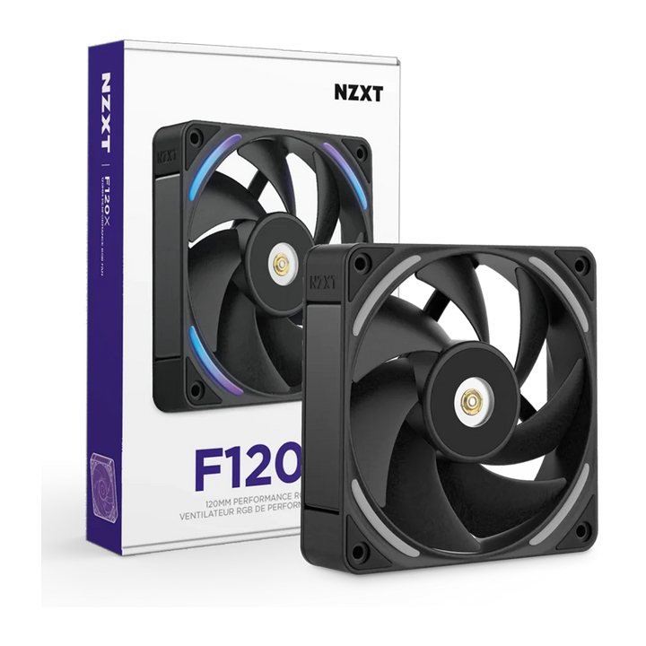 NZXT F120X 120mm Performance RGB Single Case Fan - Black