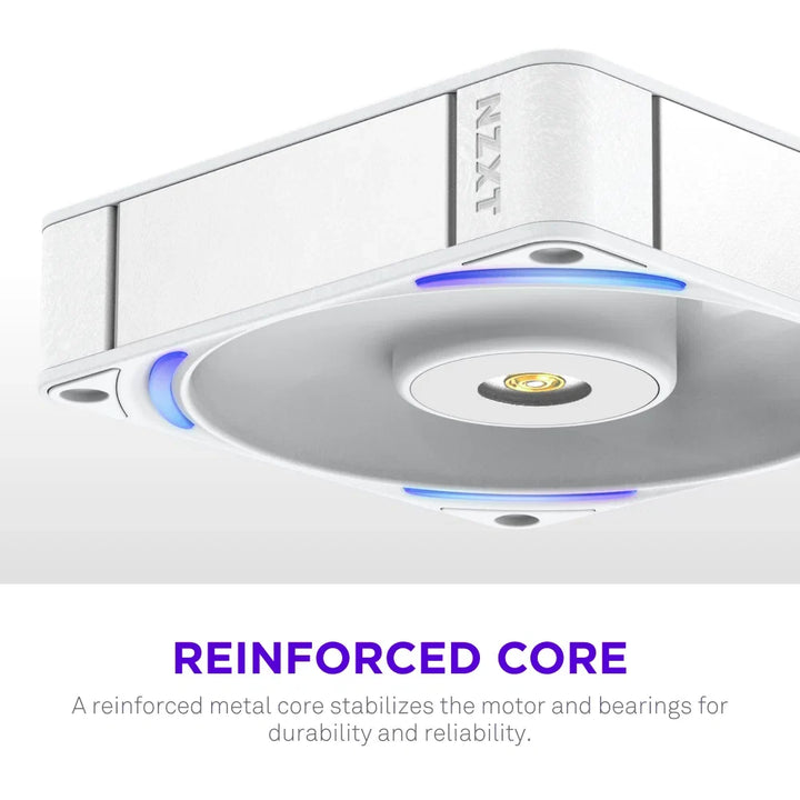 NZXT F120X 120mm Performance RGB Single Case Fan - White