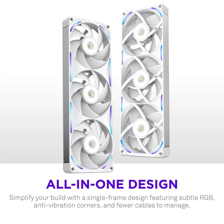NZXT F360X 360mm Performance RGB Single Frame Case Fan - White