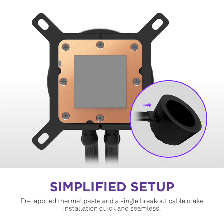 Nzxt Kraken Plus 360mm V2 Display and Radiator Fans AIO Liquid Cooler - Black