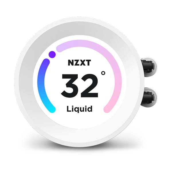 NZXT Kraken Elite 240 RGB - 240mm AIO CPU Liquid Cooler with LCD Display - White