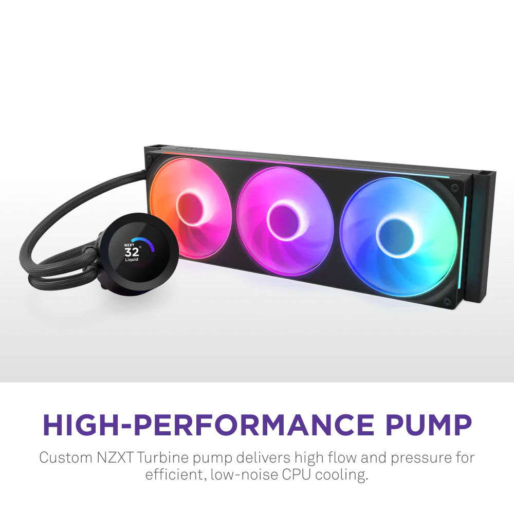 NZXT Kraken 360 RGB V2 360mm AIO Liquid Cooler - Black