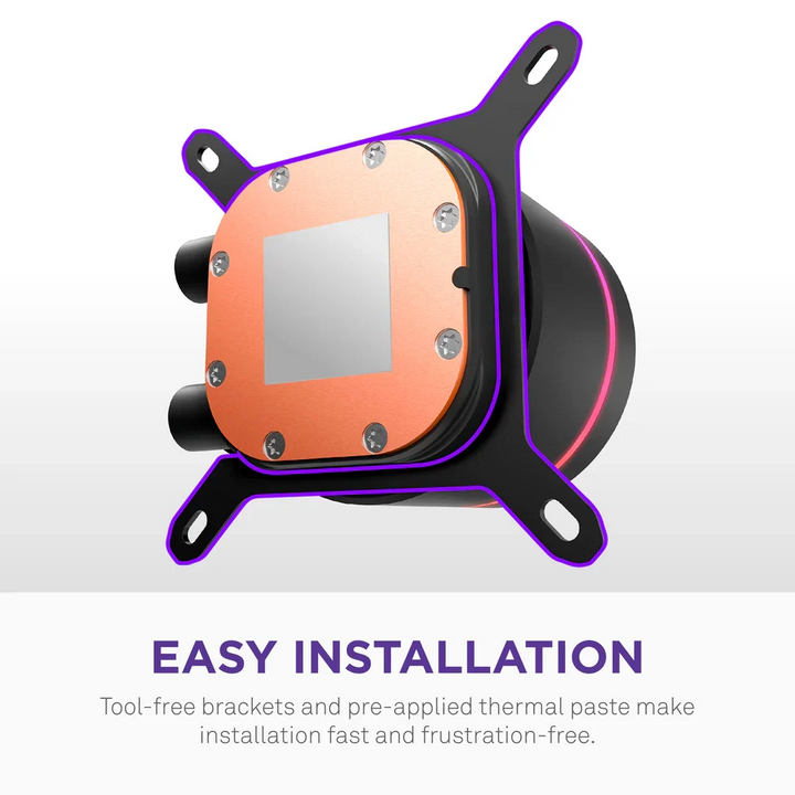 NZXT Kraken Core 360 RGB 360mm AIO Liquid Cooler - Black