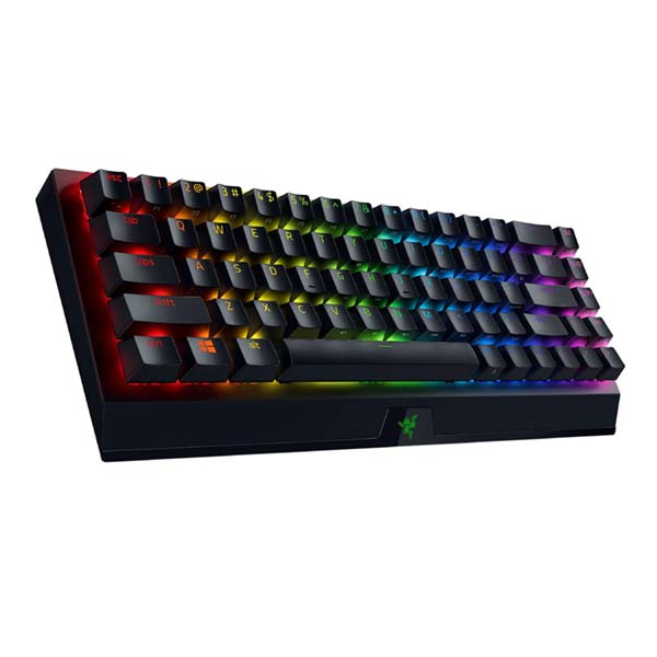 RAZER BLACKWIDOW V3 Mini HyperSpeed - Yellow Switch Wireless Mechanical Gaming Keyboard - Black - US