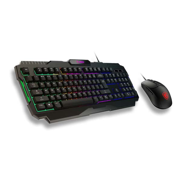 MSI FORGE GK100 COMBO - RGB Wired Membrane Gaming Keyboard And Optical Mouse - Black