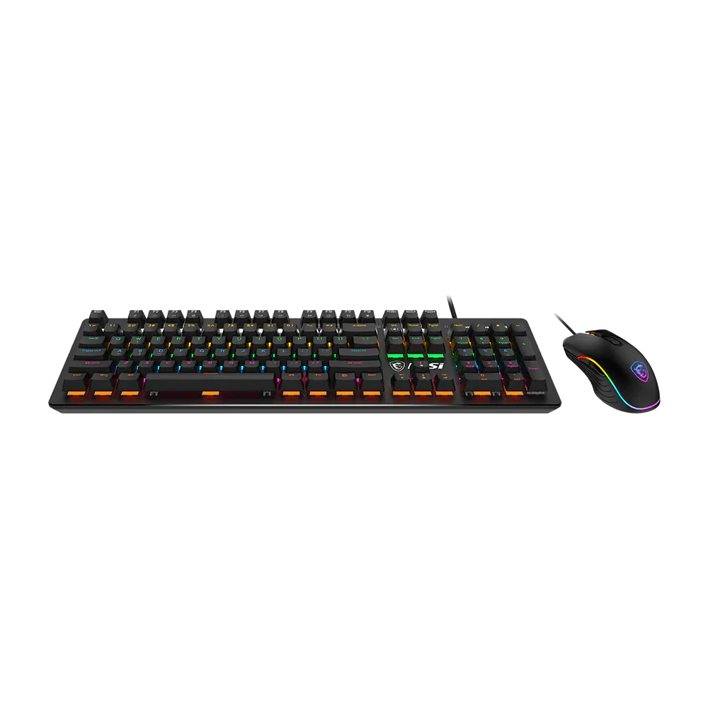 MSI FORGE GK300 COMBO Wired RGB Gaming Keyboard And Mouse - Black