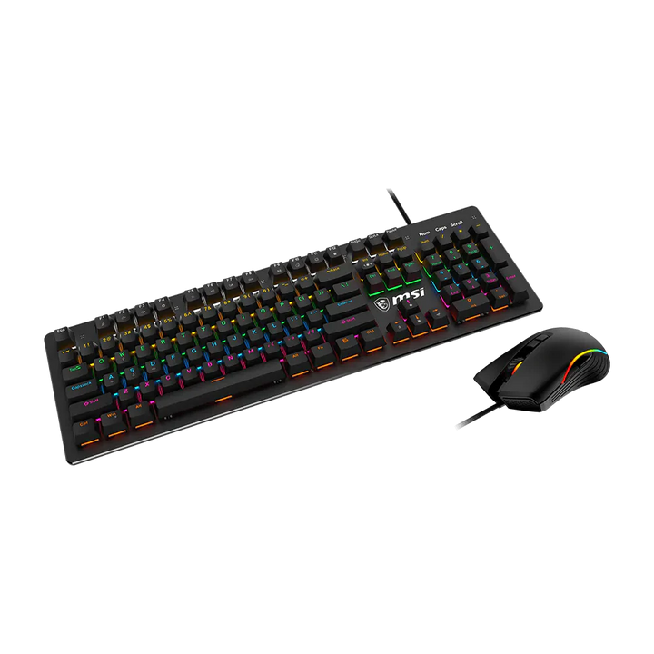 MSI FORGE GK300 COMBO Wired RGB Gaming Keyboard And Mouse - Black